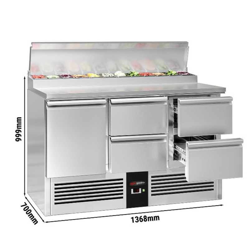 Холодильний стіл саладетта PREMIUM GGM Gastro SAG147AND#2#SBG1212