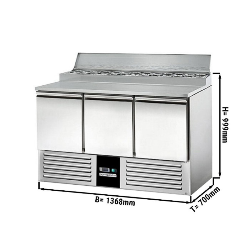Холодильний стіл саладетта PREMIUM GGM Gastro SAG147AND