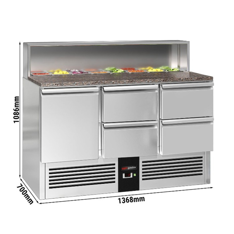Холодильний стіл саладетта PREMIUM GGM Gastro SAG147GND#2#SBG1212