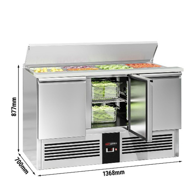 Холодильний стіл саладетта PREMIUM GGM Gastro SAG147ND