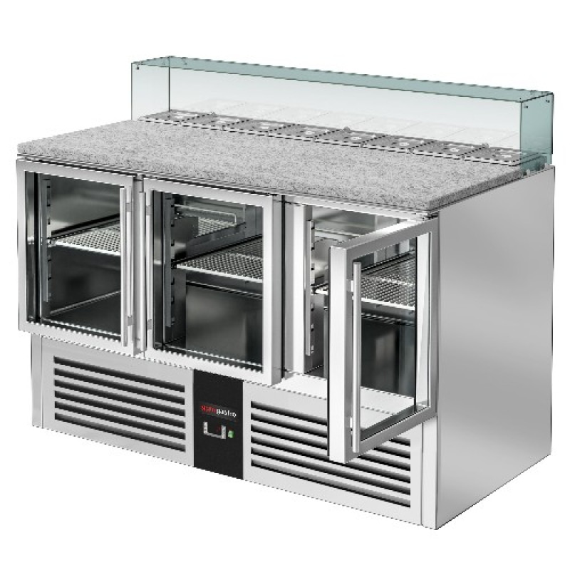 Холодильний стіл саладетта PREMIUM GGM Gastro SAG147OG#GSG147E#GT