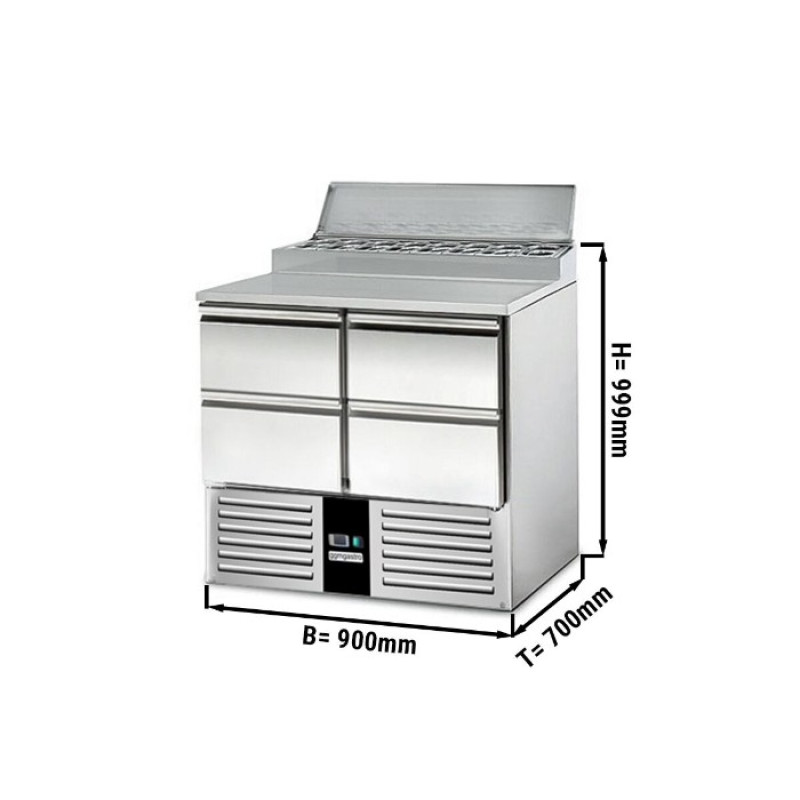 Холодильний стіл саладетта PREMIUM GGM Gastro SAG97AND#2#SBG1212