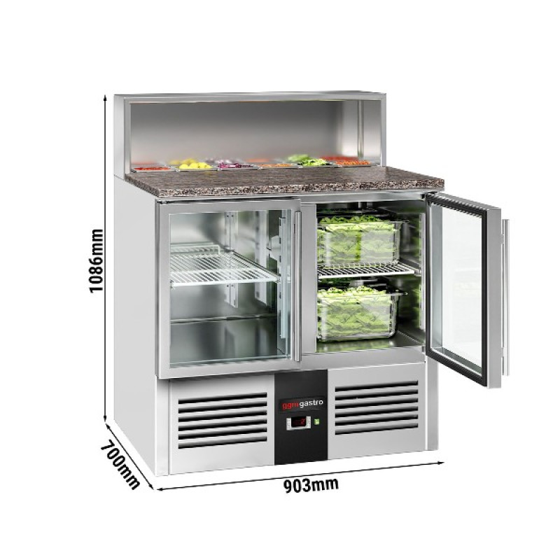 Холодильний стіл саладетта PREMIUM GGM Gastro SAG97GND#2#GT