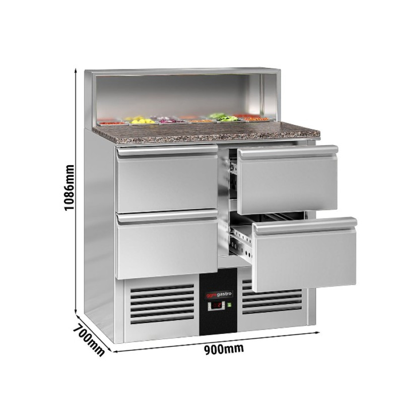 Холодильний стіл саладетта PREMIUM GGM Gastro SAG97GND#2#SBG1212