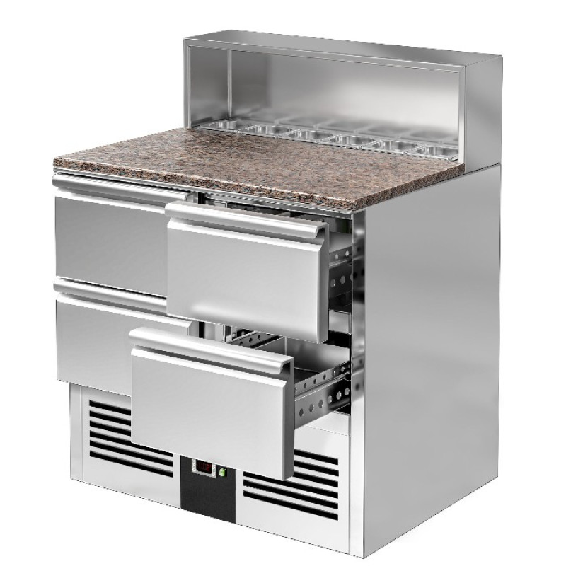 Холодильний стіл саладетта PREMIUM GGM Gastro SAG97GND#2#SBG1212