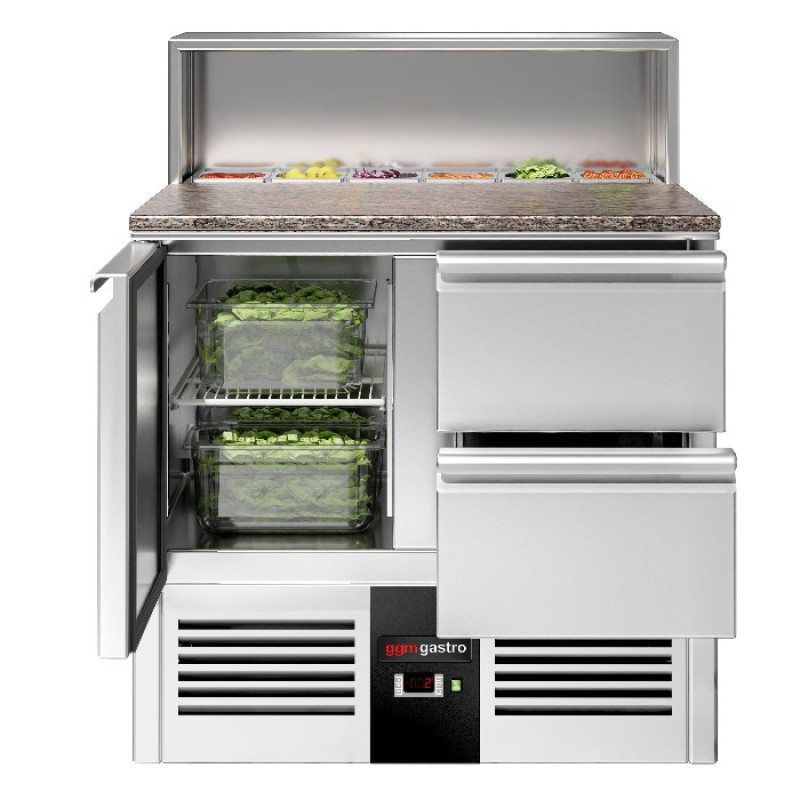 Холодильний стіл саладетта PREMIUM GGM Gastro SAG97GND#SBG1212