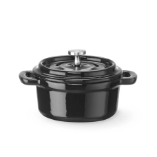 Каструля чавунна емальована, 0,27л, чорна, 130x100x(H)48мм 626894 Hendi