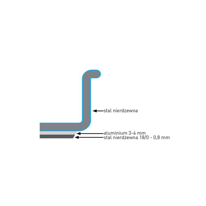 Каструля висока з кришкою Budget Line, 98 л, Ø500x(H)500 мм 835104 Hendi Stal nierdzewna