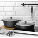 Каструля з антипригарним покриттям, 9л, чорна, 405x332x(H)138мм 611043 Hendi