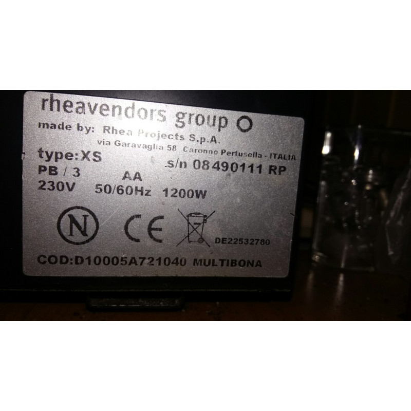 Кавовий автомат кавомашина RheaVendors XS/E2 AA Multibona