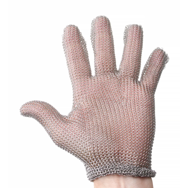 Кільчужна рукавичка від порізів Fix, Niroflex, (L) 220мм GS3811200000 Hendi Stainless steel