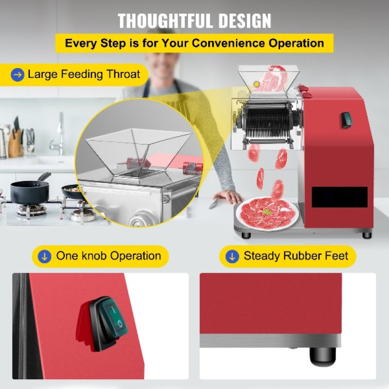 Комерційна машина для різання м'яса Zuver 850W