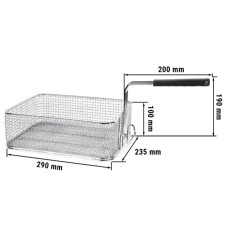 Кошик для газової фритюрниці GGM Gastro GFK7-10