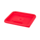 Кришка для контейнера CAMBRO CamSquare®, Cambro, для контейнерів 5,7 л і 7,6 л – червона, Red, 227x227x(H)16 мм SFC6451