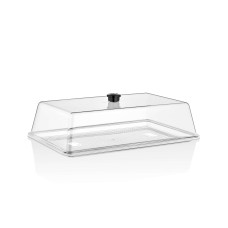 Кришка-купол 420х270, сумісна з GFT--0017BL GF--0017 Gastro Plast PC Прозорий