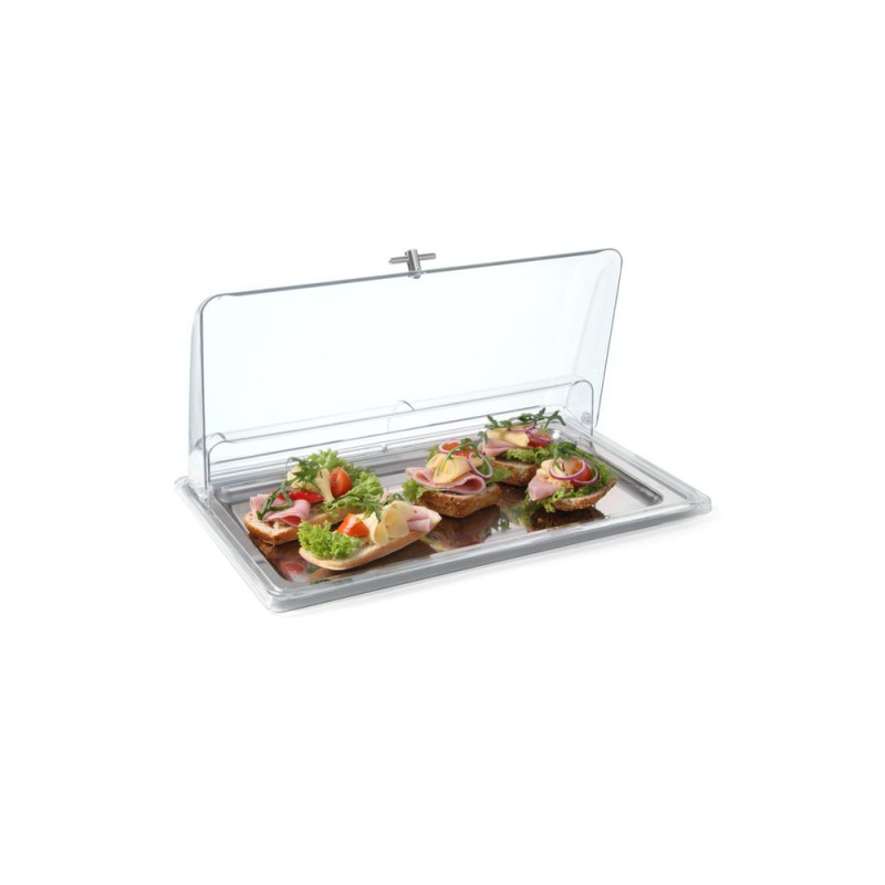Кришка Rolltop прозора - GN 1/1(H)91 мм 866009 Hendi PC (Polycarbonate)