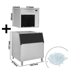 Льодогенератор - 220 кг / 24 ч GGM Gastro FEI220N#EVI350F