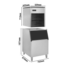 Льодогенератор - 335 кг/ 24 год GGM Gastro EWMI335#EVI200F