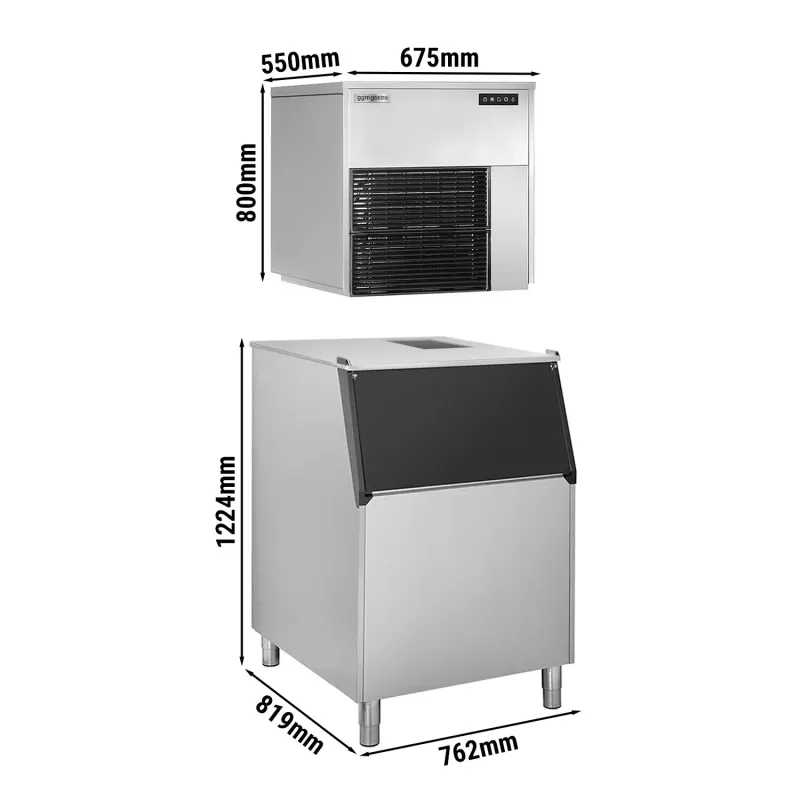 Льодогенератор - 565 кг / 24 ч GGM Gastro FEI565#EVI200F