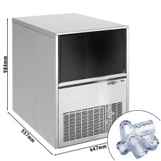 Льодогенератор кубикового льоду 79 кг/24 год GGM Gastro EQI79