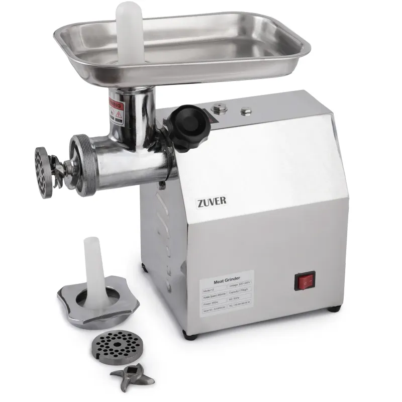 М'ясорубка професійна ZUVER Grinder Profi Budget 850W мотор алюміній горловина зі сталі