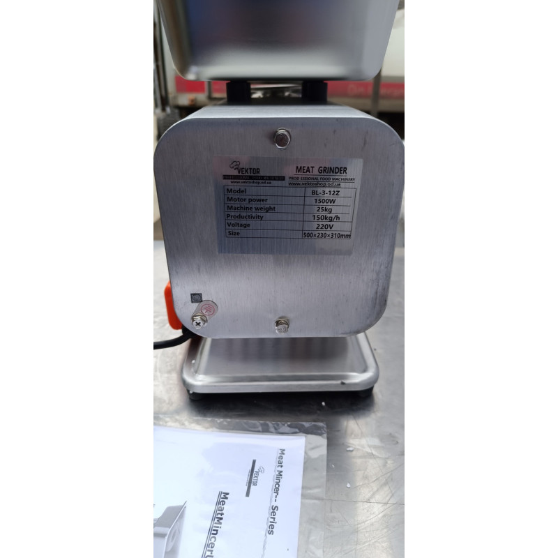 М'ясорубка промислова Vektor BL-3-12Z 1500W 150 кг/год.