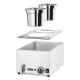 Марміт Bain-marie HENDI Ranger + 2x 4 л контейнери з кришкою, 8л, 220-240В/1000Вт, 604x332x(H)315мм 201473 Hendi