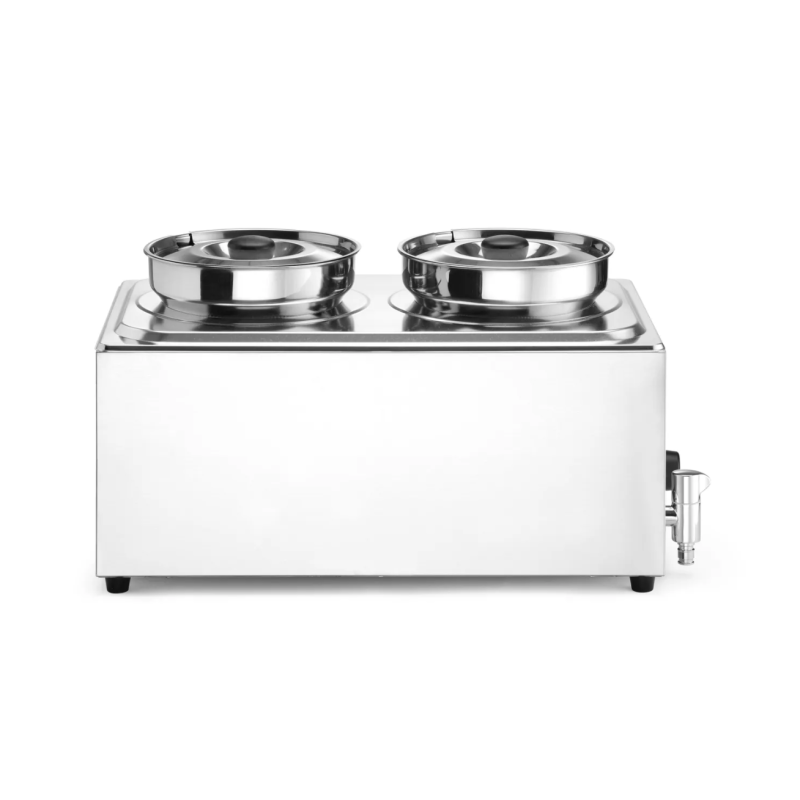 Марміт Bain-marie HENDI Ranger + 2x 4 л контейнери з кришкою, 8л, 220-240В/1000Вт, 604x332x(H)315мм 201473 Hendi