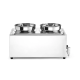 Марміт Bain-marie HENDI Ranger + 2x 4 л контейнери з кришкою, 8л, 220-240В/1000Вт, 604x332x(H)315мм 201473 Hendi