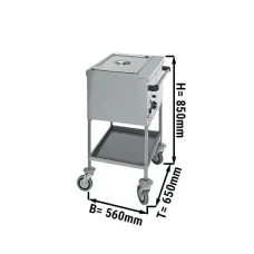 Мобільна водяна баня 1x GN 1/1 GGM Gastro TWF1756