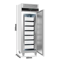 Морозильна шафа для риби ECO - 0,68 x 0,81 m - 600 л - 1 двері GGM Gastro TFG530T1ND