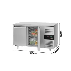 Морозильний стіл ECO 1,36 x 0,7 m (2 двері) GGM Gastro GTS147ND