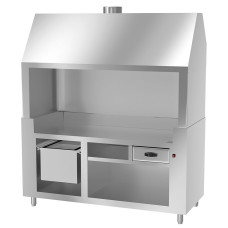 Нейтральна робоча поверхня - з високоякісної сталі 1,8 м. GGM Gastro HKGE1800E