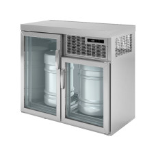 Охолоджувач бочок для пива - 1,1 x 0,6 m - 2 скляні двері GGM Gastro BGKDC2