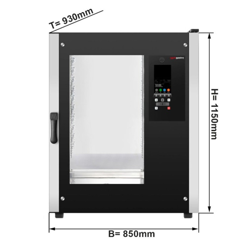 Пароконвектомат професійний 10x EN 400 x 600 GGM Gastro BB1046-TP
