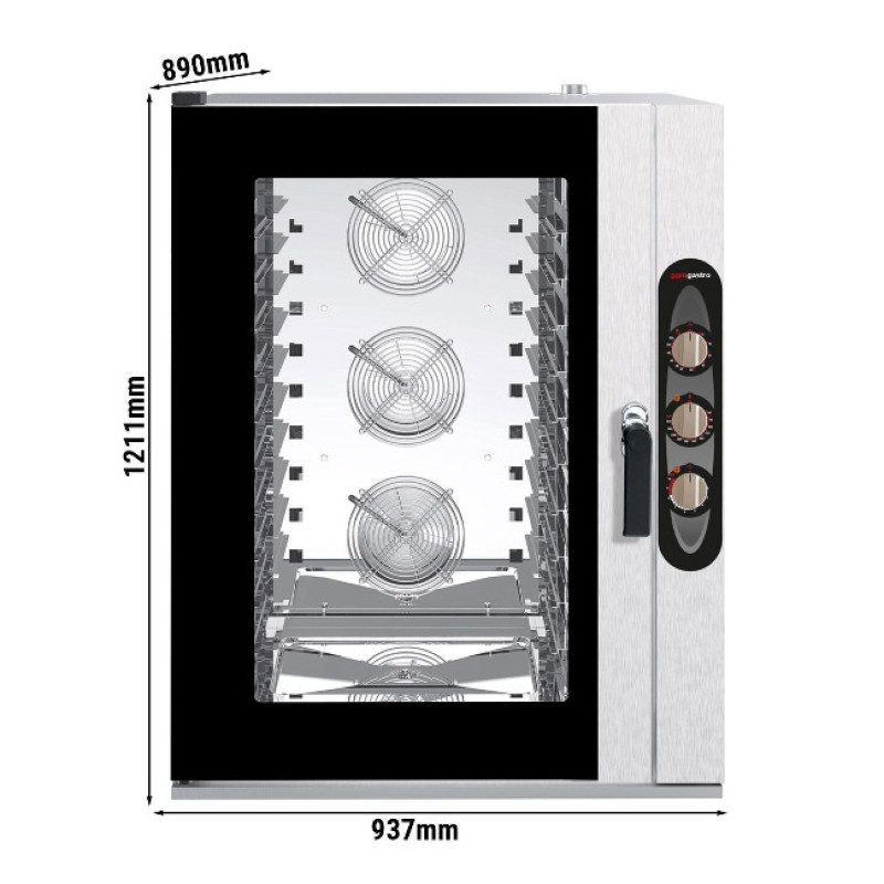 Пароконвектомат з механічним керуванням 12x GN 1/1 GGM Gastro BKDV1200-2SM#HGNV12N