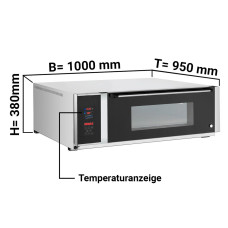 Піч для піци 1 х EN 60 х 40, 1 камера GGM Gastro EOB100