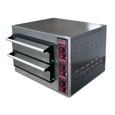 Піч для піци 4 + 4 x 25 см GGM Gastro PDI25O