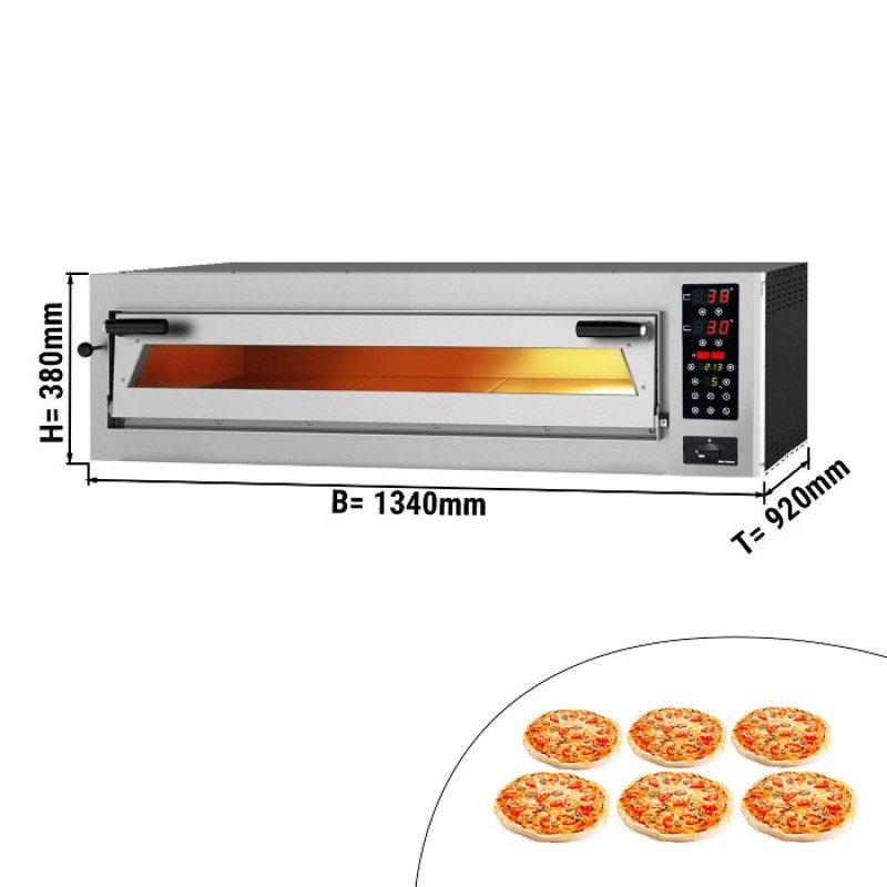 Піч для піци, 6 х 35 см, 1 камера GGM Gastro PEP66BTC