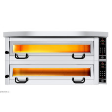 Піч для піци 6+6 x 34 см GGM Gastro 2#POP634E#HP634
