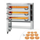 Піч для піци, 6+6+6 х 34 см, 3 камери GGM Gastro 3#POP634E#HP6#UG6