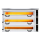 Піч для піци, 6+6+6 х 34 см, 3 камери GGM Gastro 3#POP634E#HP6#UG6