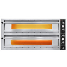 Піч для піци з шамотним каменем - 6+6 x 30 см GGM Gastro PDI30B-V