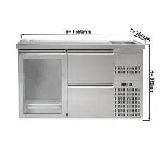 Пивний прилавок 1,5 x 0,7 м GGM Gastro BRA157