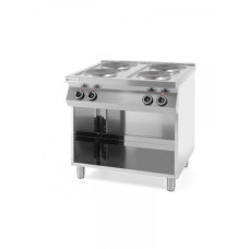 Плита електрична 4-х конфоркова Kitchen Line на відкритому модулі 226223 Hendi Stainless steel
