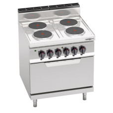 Плита електрична, 4 конфорки GGM Gastro EHB879E+EB8S
