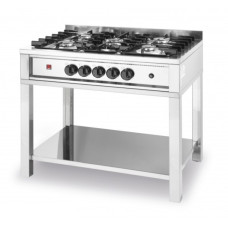 Плита газова 5-ти конфоркова на відкритому модулі 225806 Hendi Stainless steel