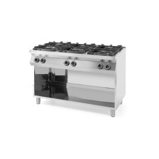 Плита газова 6-ти конфоркова Kitchen Line на відкритому модулі 226094 Hendi Stainless steel