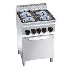 Плита газова з 4 конфорками GGM Gastro GHB669P+EB3U