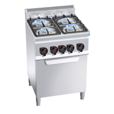 Плита газова з 4 конфорками GGM Gastro GHB669P+GB4